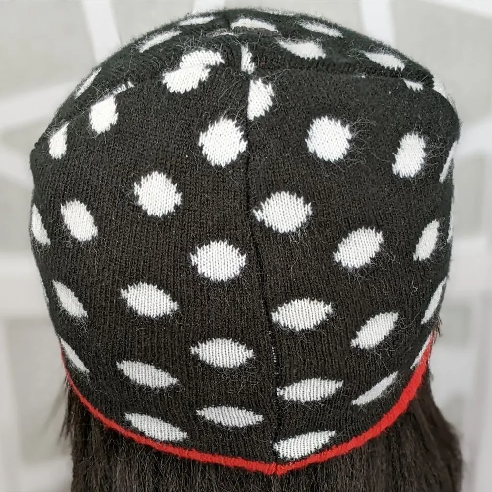 Disney Minnie Mouse Polka Dot Beanie Stocking Cap Hat